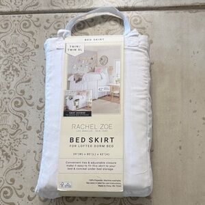 Rachel Zoe Cream Bed Skirt for Twin XL